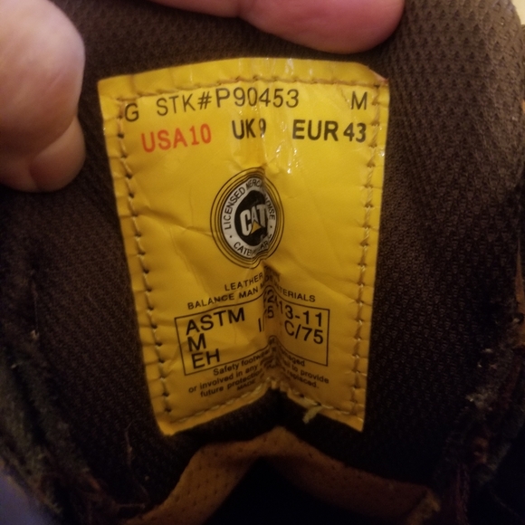 Mens Caterpillar Safety Toe Boots - Picture 9 of 10